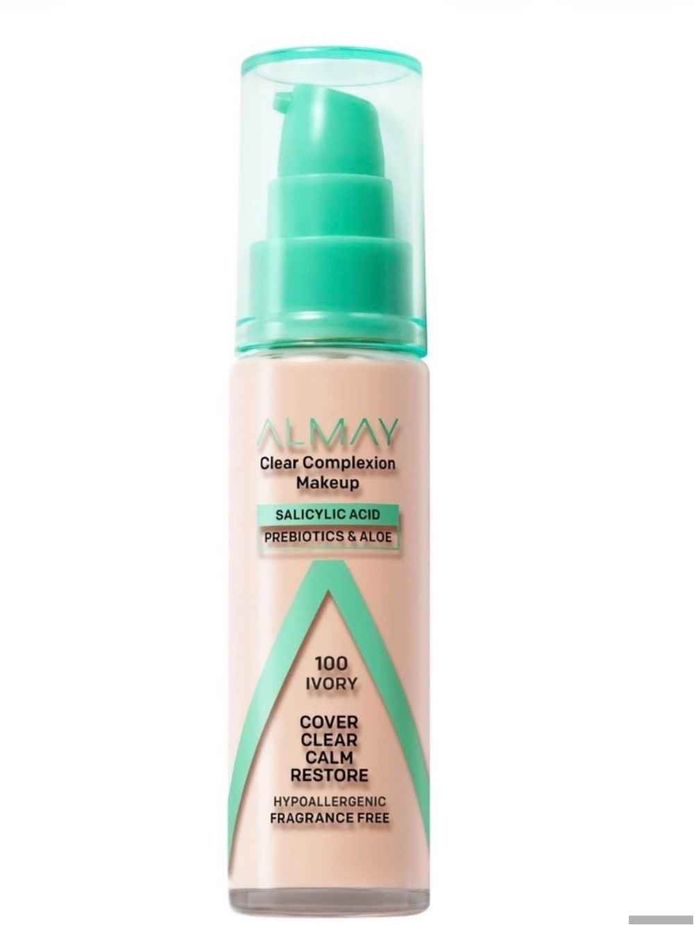 NWT Almay clear complexion makeup foundation-100 Ivory .